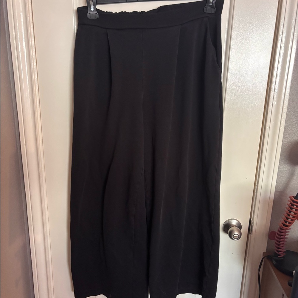ASOS Edition Black Wide-Leg High-Rise Trousers - Picture 5 of 7
